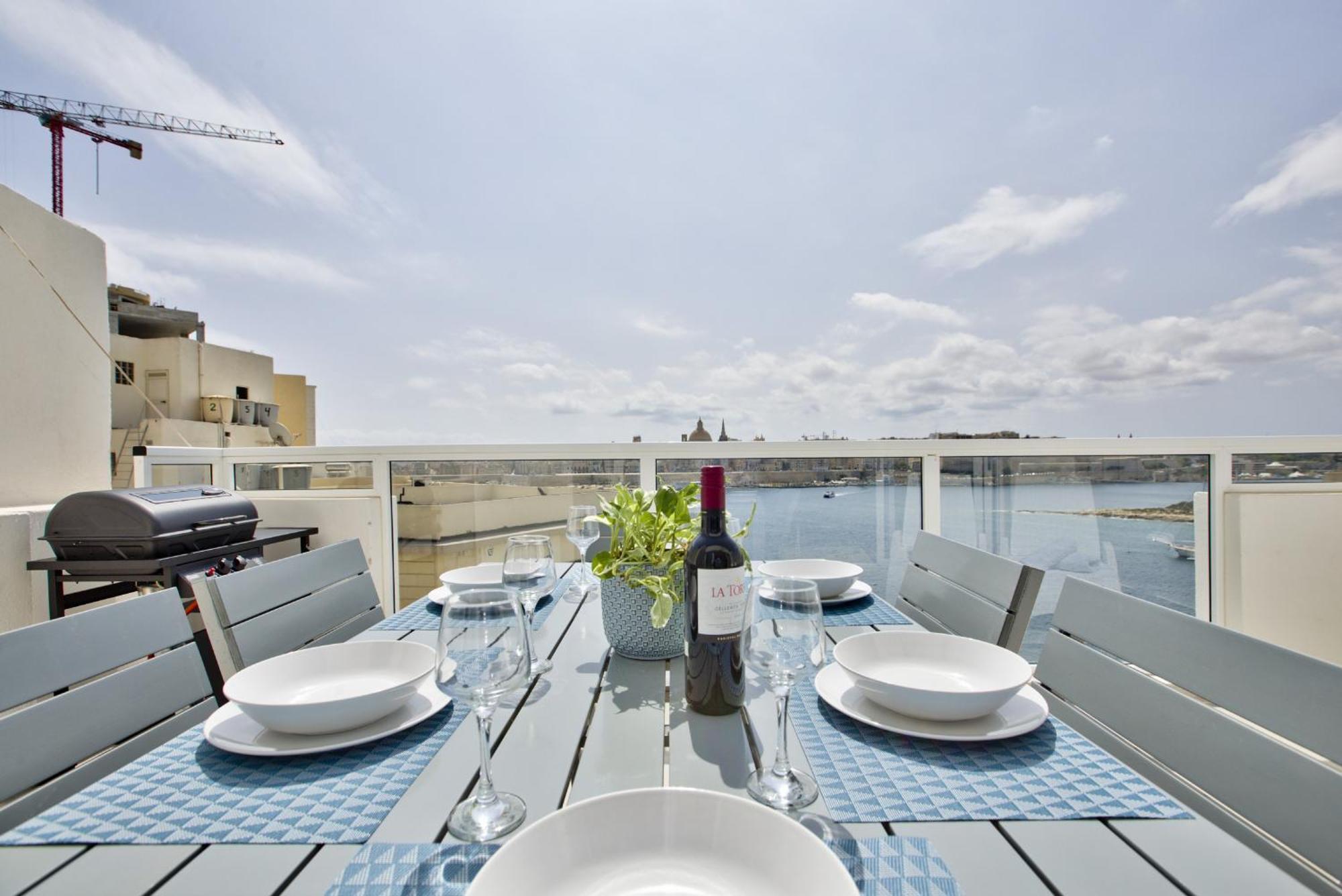 Bastions Seaview And Duplex Penthouse In By Shortletsmalta *