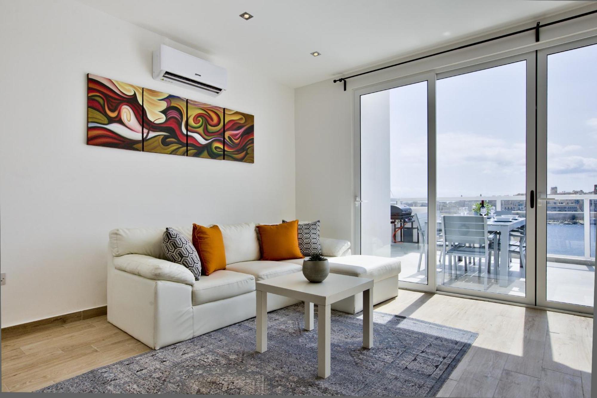 Apartment Bastions Seaview And Duplex Penthouse In By Shortletsmalta *
